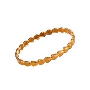 NEW AKALIA women's waterproof plated band love bracelet in gold